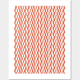 Orange Bold Geometric Pattern 3 Posters and Art